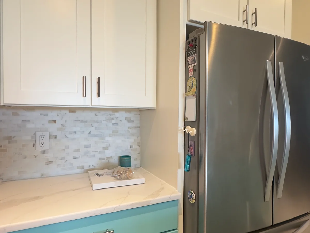 Lakewood Ranch - Teal & White Two-Tone kitchen